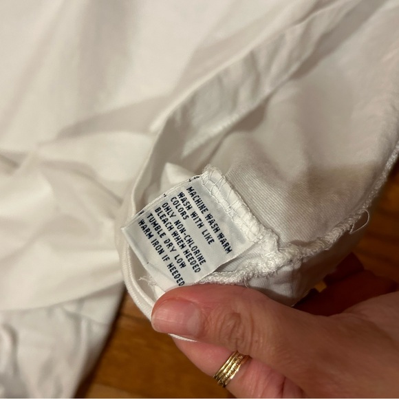 Polo Ralph Lauren white tee long sleeve sz L - Picture 3 of 5